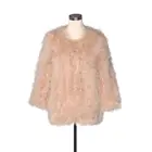 2019 Yiwu New Arrival 10 Colors Ladies Girls Fashion O-neck Real Turkey Fur Jacket