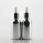 30ml glass dropper essential oil bottle metal silver color glass dropper bottle for e liquid