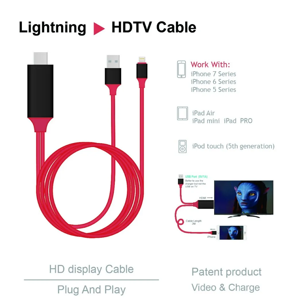 HD 1080P mate to female HDTV cable