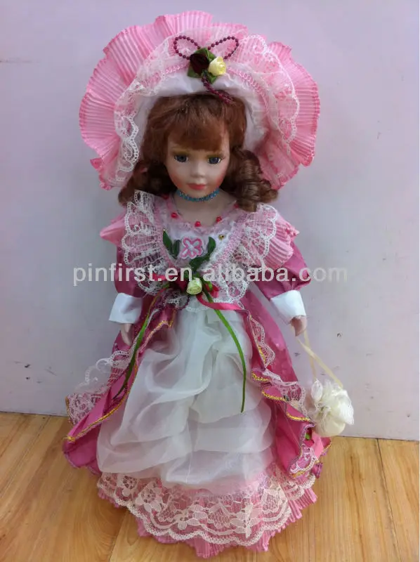 wedding bride doll blonde hair with wood stand great dolls