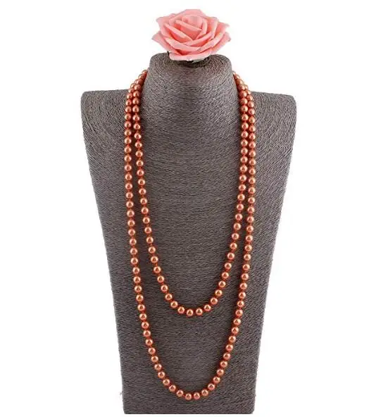 Luxury Fashion Glass Simulated Pearl for Women Party Handmade Long Pearl Necklace 55"
Luxury Fashion Glass Simulated Pearl for Women Party Handmade Long Pearl Necklace 55"