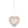 Hollow-Out Heart-Shaped Small Hanging Drop Decorative Wooden Heart Shapes DIY Craft Wedding Birthday Party Gift Souvenir Decor