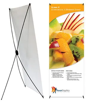 Economic Outdoor Aluminum Material X Stand Display Banner for Advertising Post