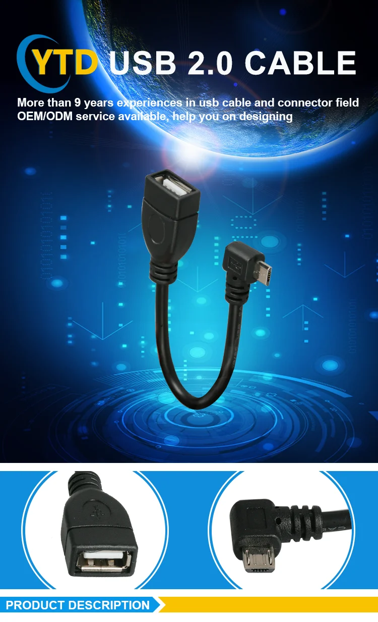 PVC jacket white round cable micro 5p usb cable mobile phone data line - ANKUX.COM