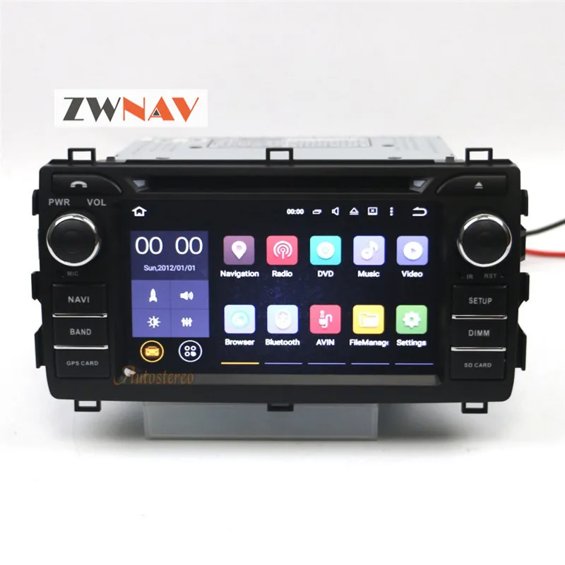 Sale 8 Core Android 9.0 4+32GB Car DVD player GPS navigation radio Satnav Stereo head unit For Toyota Auris 2013 2014 2015 Free map 2