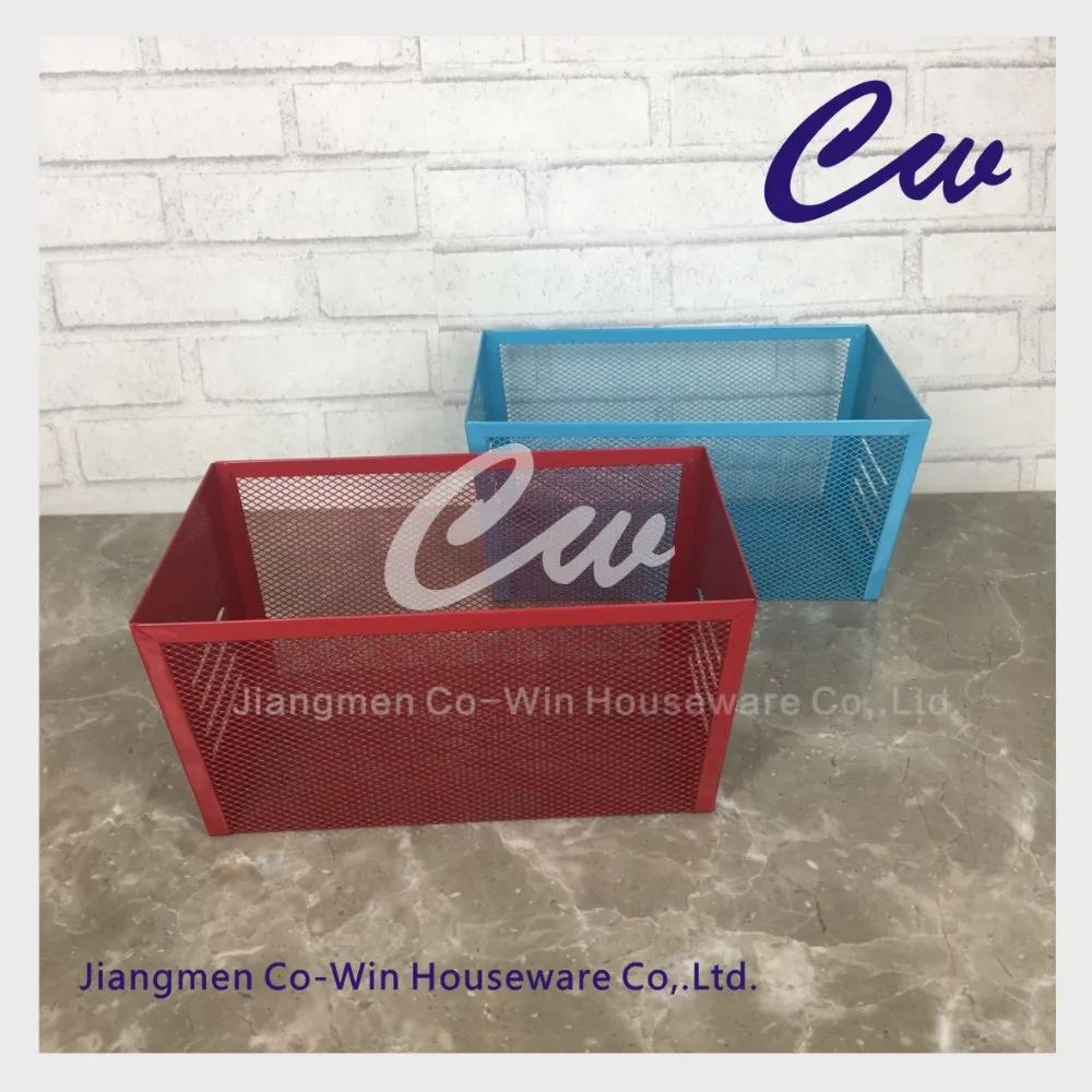 metal mesh office desk stationery holder / storage box