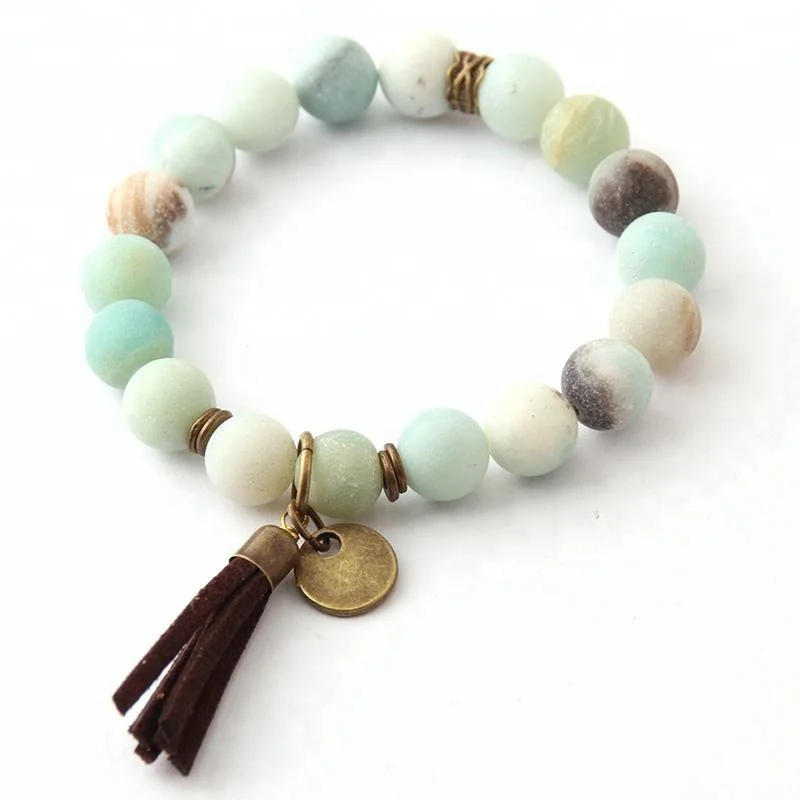 Beautiful Frosted Amazonite Bracelet bangle, Fashion 10mm Antique Bronze Tassel Bracelet,Women Natural Stone bracelet
Beautiful Frosted Amazonite Bracelet bangle, Fashion 10mm Antique Bronze Tassel Bracelet,Women Natural Stone bracelet