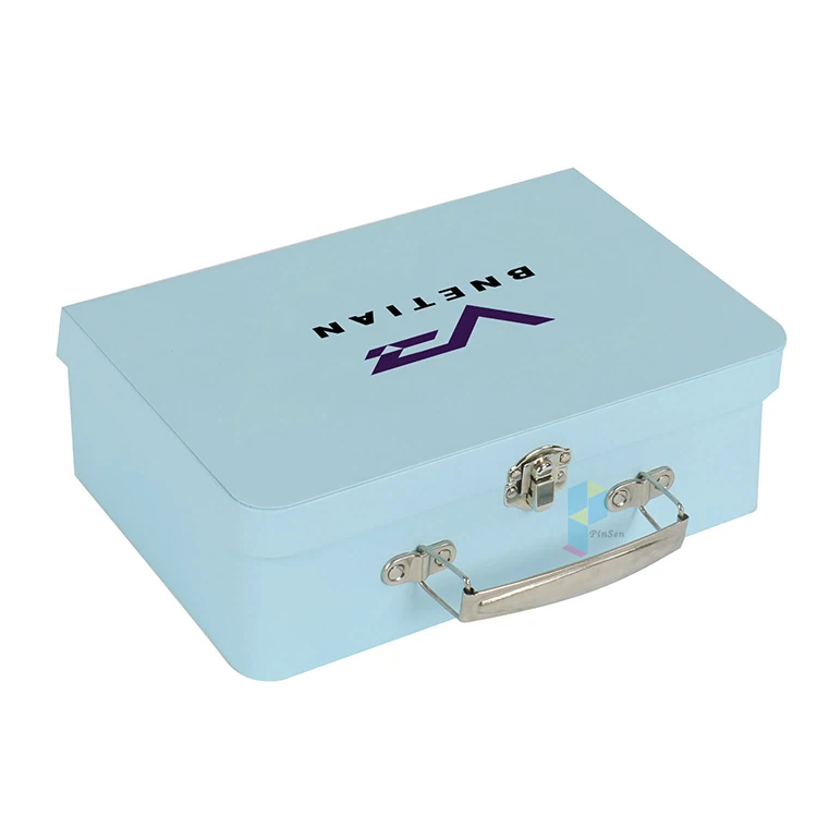 fancy fashion cardboard handles suitcase shaped gift box
