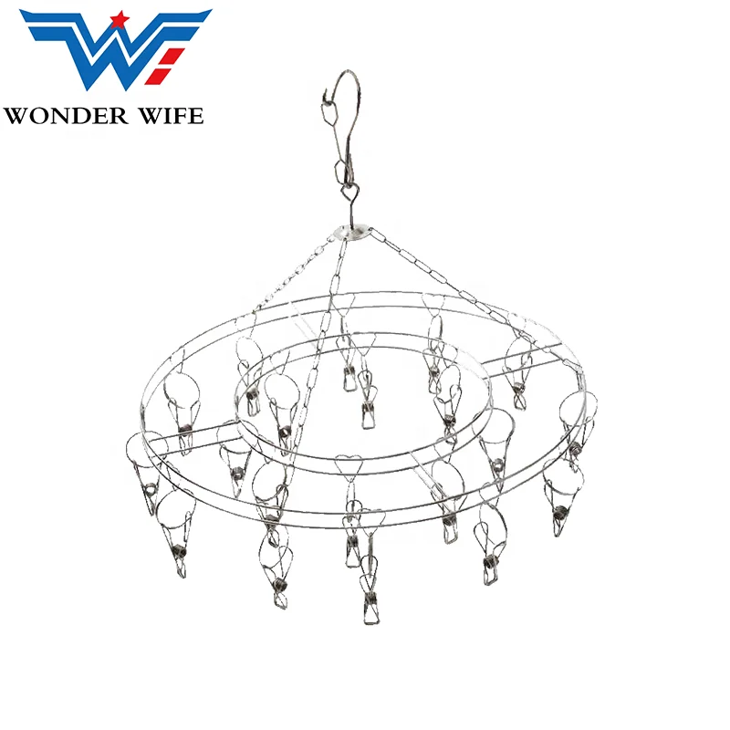 Home Underwear Multi-Clip Drying Clothes Rack Drying Socks Function Clip Drying Rack Round Cool Hanging Rack, Silver
Home Underwear Multi-Clip Drying Clothes Rack Drying Socks Function Clip Drying Rack Round Cool Hanging Rack, Silver