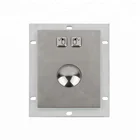 stainless steel metal optical trackball USB wired mouse