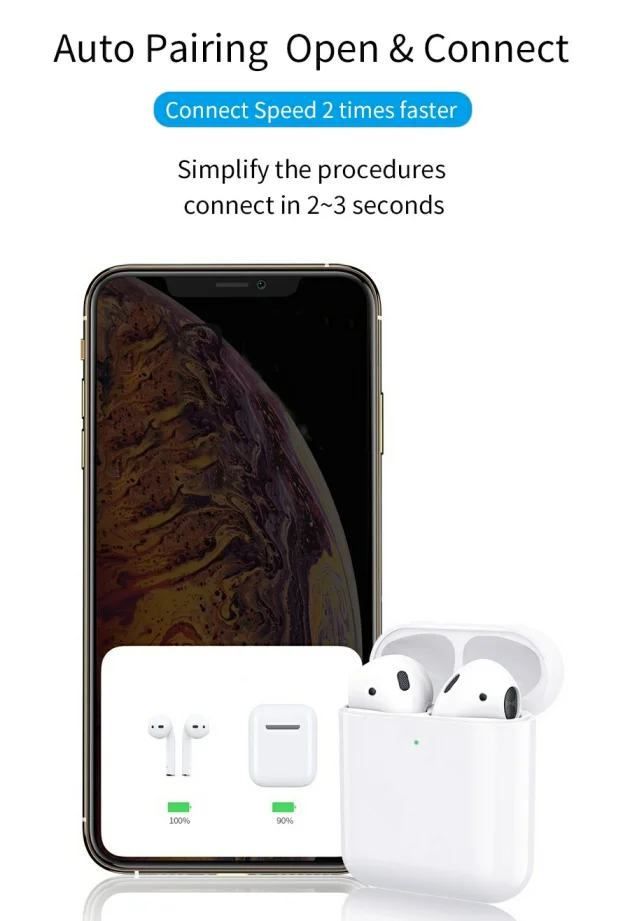 Wiwu airbuds i60 tws New Technology i80 TWS wireless Blue-tooth Earphone with Mic Mini Earbuds In-ear headphone i14 tws - ANKUX.COM
