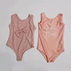 customized size cute little girls swimwear children printed swim suit bikini one piece kids swimsuit