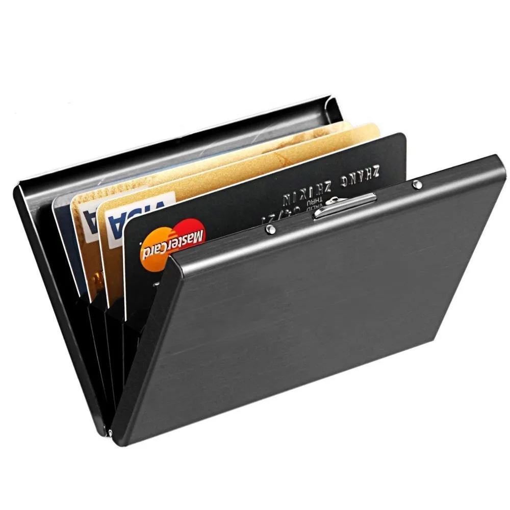 Stainless Steel RFID Credit Card Holder Credit Card Wallet Protector RFID Metal Credit Card Case for Women or Men
Stainless Steel RFID Credit Card Holder Credit Card Wallet Protector RFID Metal Credit Card Case for Women or Men