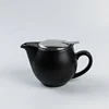OEM high quality reasonable prices shiny black large size home goods porcelain teapots