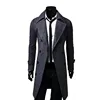 New Fashion Classic Suit Overcoat Long Double Breasted Trench New Pant Coat Design Winter Coat Men