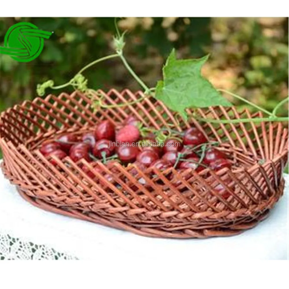 100% woven rattan wicker eco bread basket wicker basket