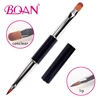 BQAN Black Metal Handle Double End Lip Conclear Makeup Brush Private Label