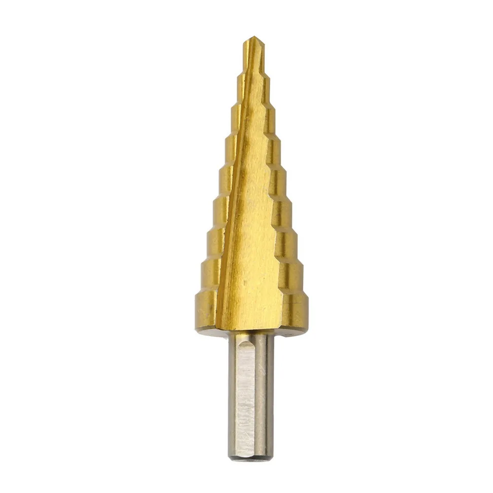 3Pcs/lot HSS Steel Large Step Cone Titanium Coated Metal Drill Bit Cut Tool Set Hole Cutter 4-12/20/32mm Wholesale