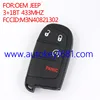OEM original remote car key for jeep 3+1button 433mhz FCCID:M3N40821302