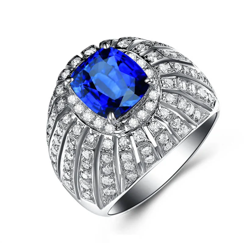 natural gemstone jewellery wholesale luxury 2.05ct blue sapphire ring for women 18k white gold jewelry
natural gemstone jewellery wholesale luxury 2.05ct blue sapphire ring for women 18k white gold jewelry