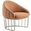 Modern Commercial Furniture Stainless Steel Frame Lounge Hotel Chair