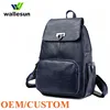 Fashion PU leather men backpack waterproof laptop backpack men bag