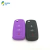 Customize logo colorful remote 3 buttons car key silicone cover key bag case