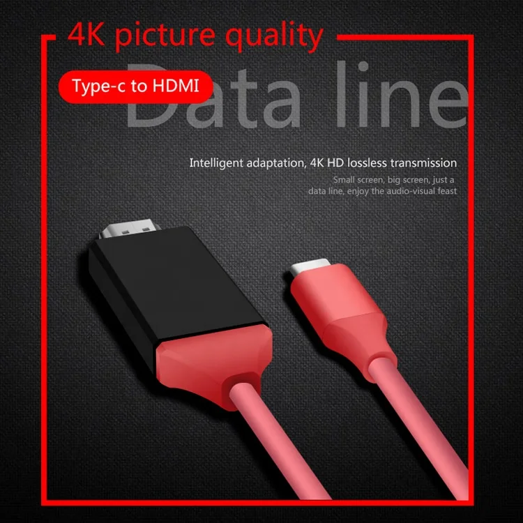 2019LAIMODA Wholesale high quality 0.2M1.8M 60Hz 4K USB 3.1 Adapter HDTV Cable For type c to hdmi cable - ANKUX.COM