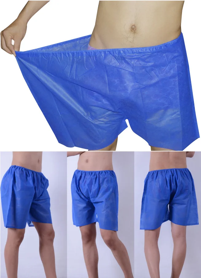Customized Different Color And Size Disposable Boxer Shorts Disposable