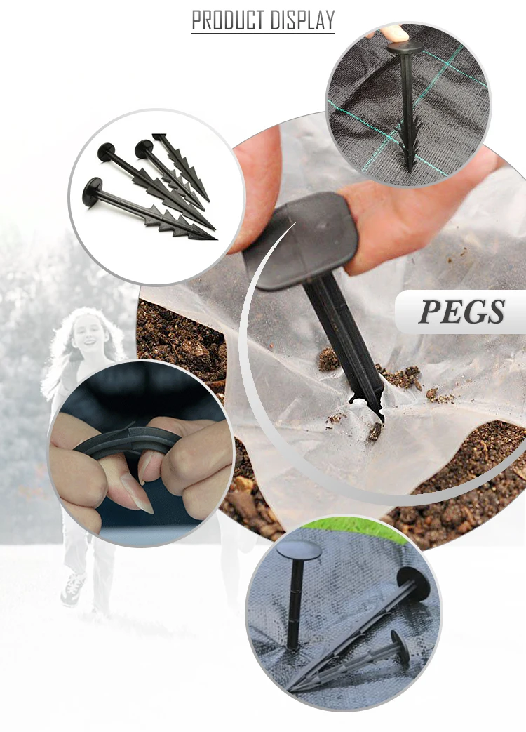 Durable In Use Garden Staples Landscape Fabric Pins Turf Pegs Durable