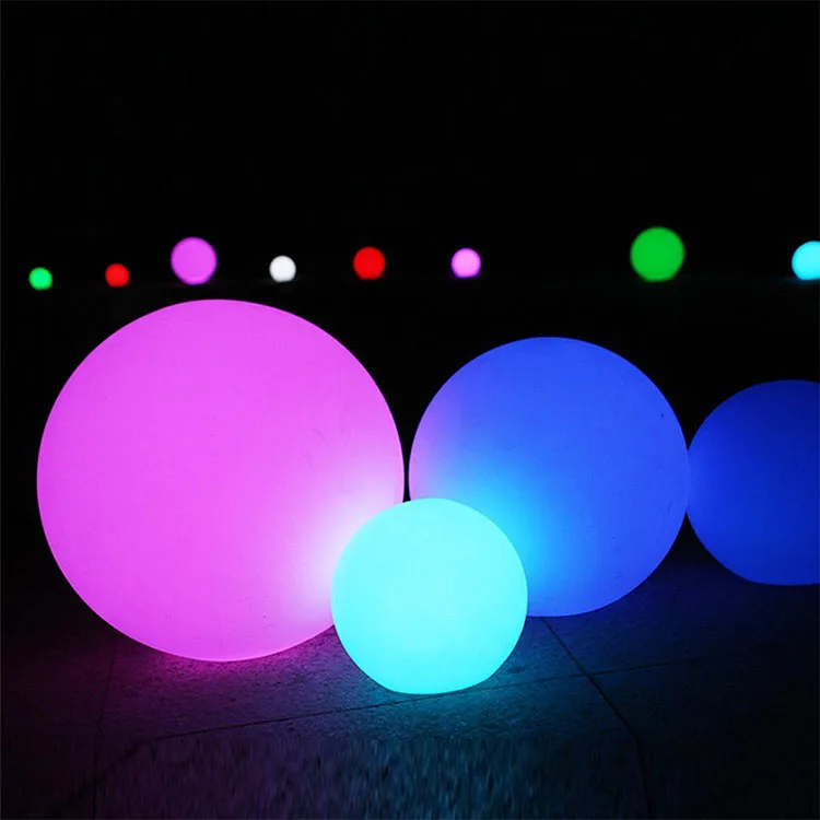 decorative led light ball led glowing orb waterproof swimming