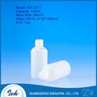 PE bottle facial cleanser packing 120ml plastic bottle for liquide detergent