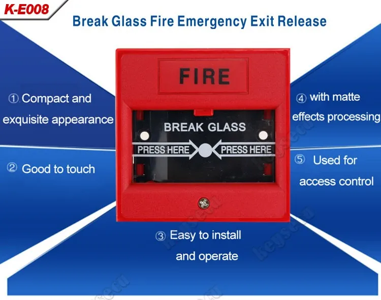 Keysecu Door Release Break Glass Box Emergency Exit