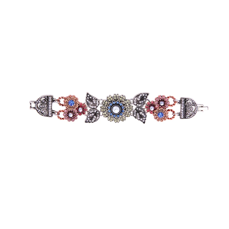 sl00120c Vintage Luxury Charm Diamond Studded Colorful Crystal Flowers Leaves Bracelet For Women 2021
sl00120c Vintage Luxury Charm Diamond Studded Colorful Crystal Flowers Leaves Bracelet For Women 2021