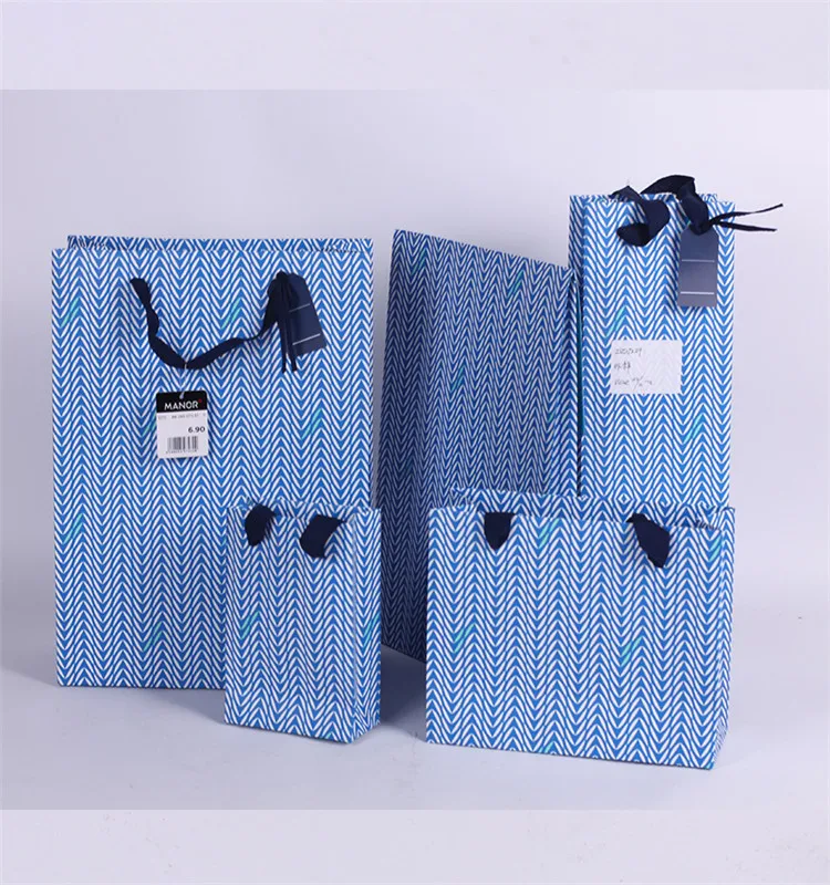 quality custom printing shopping paper bag with rope handle