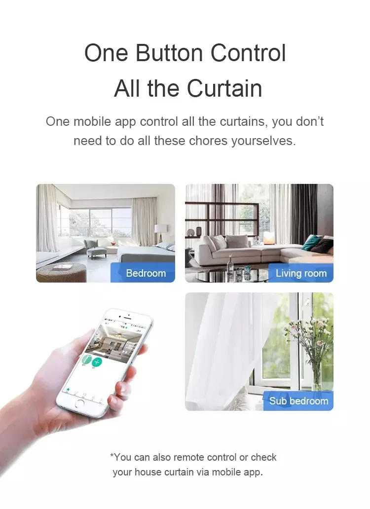 Zigbee Smart Home Curtain Motor Smart/Smart Wifi Electric Curtain Motor/Smart Curtain Motor - ANKUX.COM