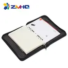 Power bank note book notebook with tablet stand and zipper