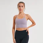 Running Cropped Top Sportswear Push Up Yoga Tops Women Fitness Low Cut Sports