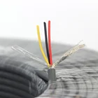copper braids 2 core 4mm pvc shielded BV/RV/RVV rvvp electrical cable