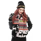 Women's Knit Hat Scarf Glove 3PCS Garment accessories Set