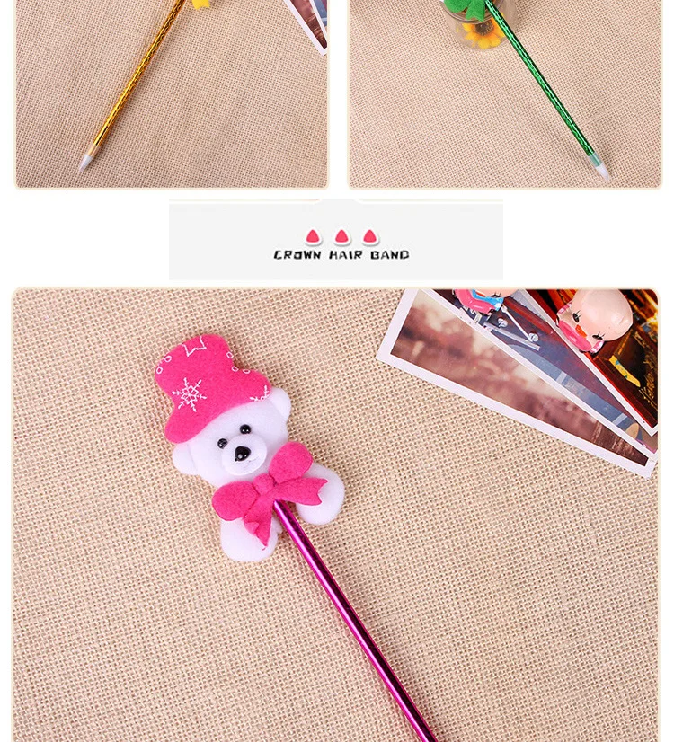 Cheap Christmas gift promotion children cartoon Christmas pen