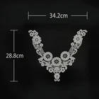 African fashion dress accessary collar fabric water soluble cotton neck lace