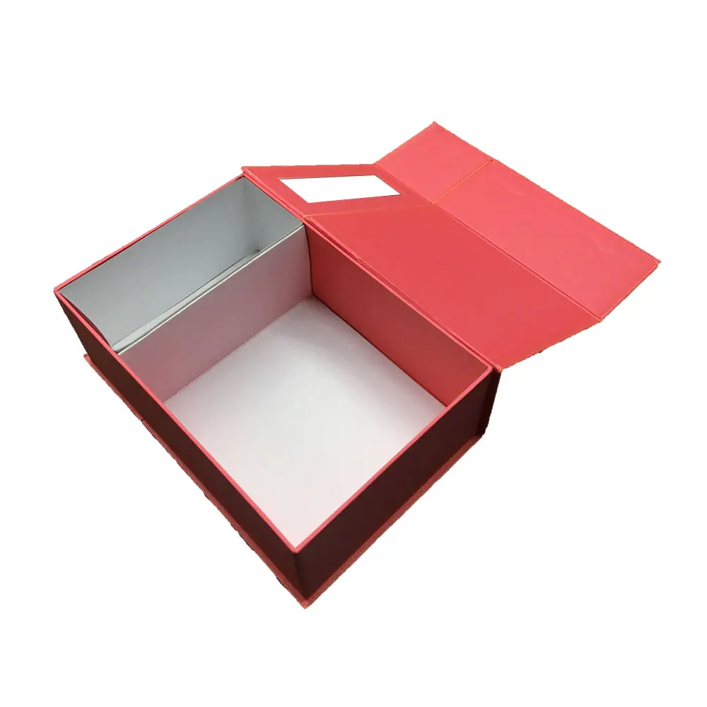 new sign business gift box wholesale paper gift box with clear