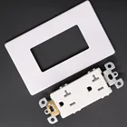 NTST20 double socket outlet 125V 20A high grade electrical socket with Tamper Resistant white color american socket