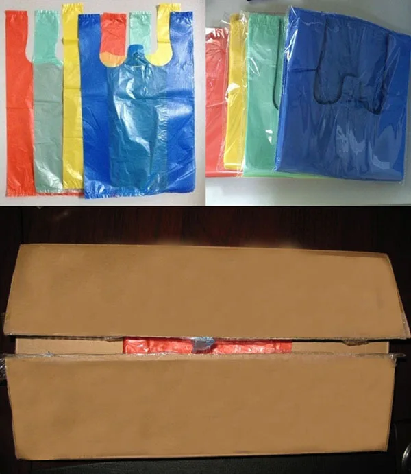 ショッピングバッグhdpeプラスチックビニールの買い物袋に梱包するためのロール仕入れ・メーカー・工場