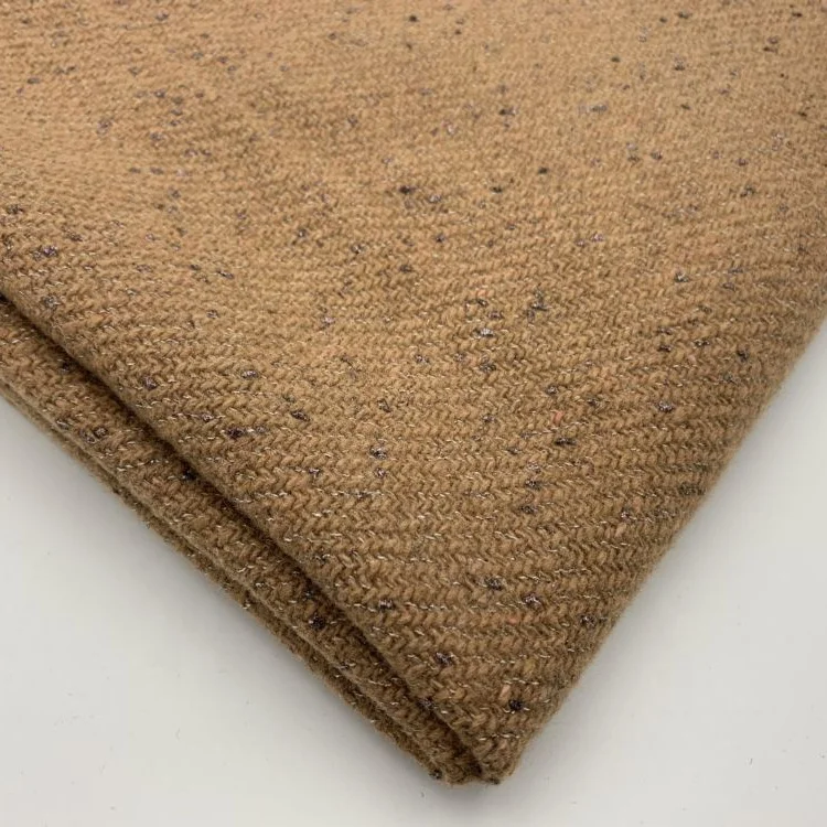 2019 hohe qualität neue produkte braun silk tweed stoff