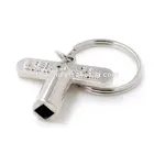 High End Custom Nickel Souvenir Metal Screw Keychain Key Chain