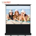 Matte white portable floor up projection screen for lease