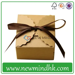 custom design food packaging gift box with ribbon