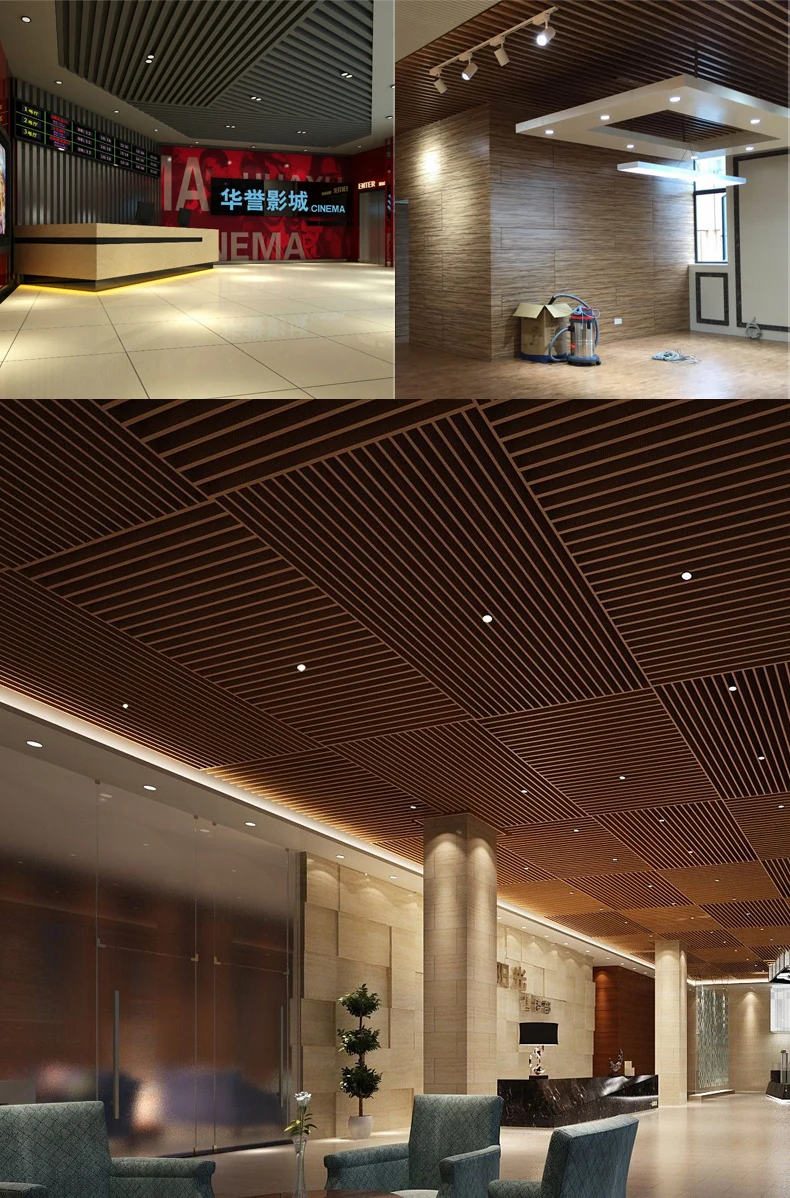 Construction Materials Modern Indoor Wpc Ceiling Decoration Idear